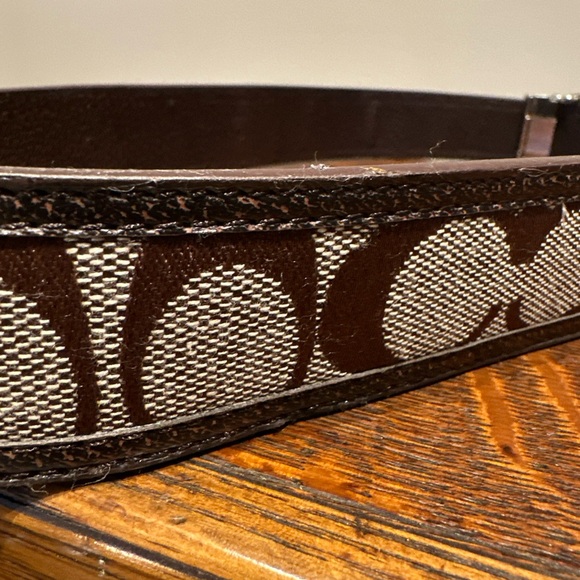 Coach Signature Buckle Cut To Size Belt. Classic CC Design Up To 33.5” main image 6